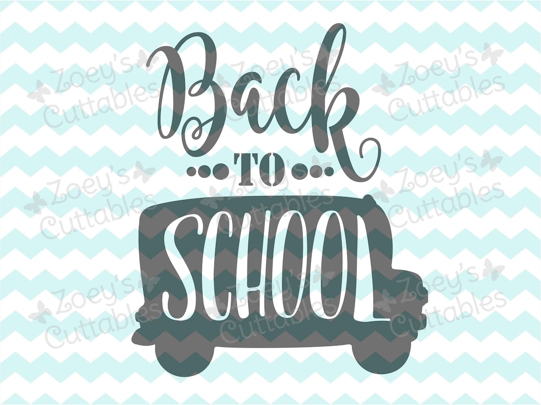 Back to School Cuttable SVG File Instant Download DXF - Etsy