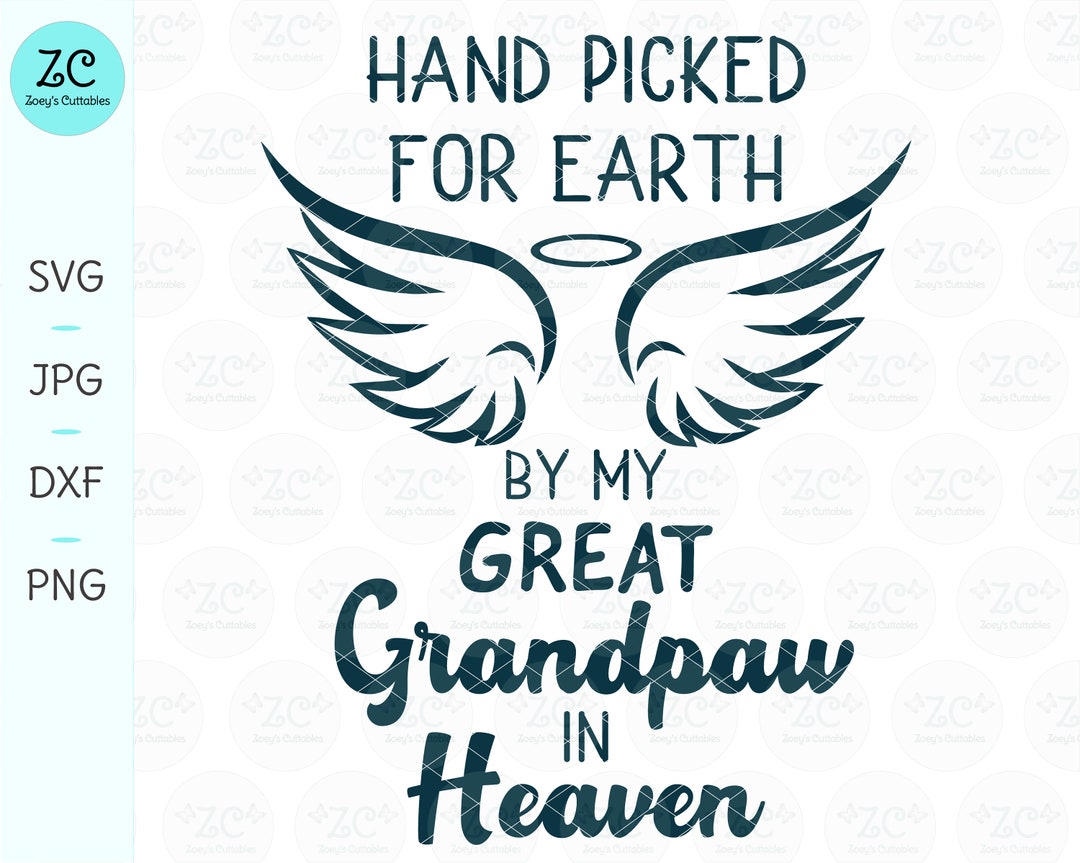 Hand Picked By My Great Grandpa In Heaven www.etsy.com