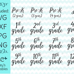 Notas SVG, Notas, Anos SVG, Volta às aulas, Graduação do jardim de infância, Graduação pré-escolar, Graduação infantil SVG, Graduação, Svg, Cricut