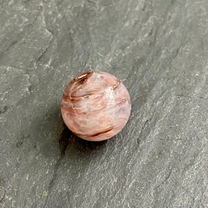Lampwork Sparkly Pink Glass Bead, Bead for Jewelry Making