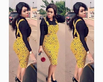 pinafore ankara styles