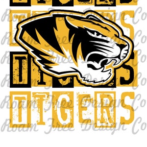 Tigers Mascot Design: School Spirit PNG (Digital Download)