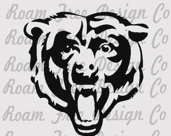 Bears Mascot PNG: Black School Design (Digital Download)