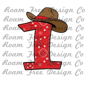 1º Aniversário Cowboy | Bandana Vermelha | Vermelho | PNG | Cowboy | 1º Aniversário PNG | Chapéu de Cowboy | Aniversário | 1º Aniversário |