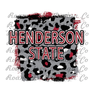 Henderson State Cheetah Design | Maroon and Gray | Cheetah Print | Leopard Print| PNG Digital Background  | School Spirit | HTV |