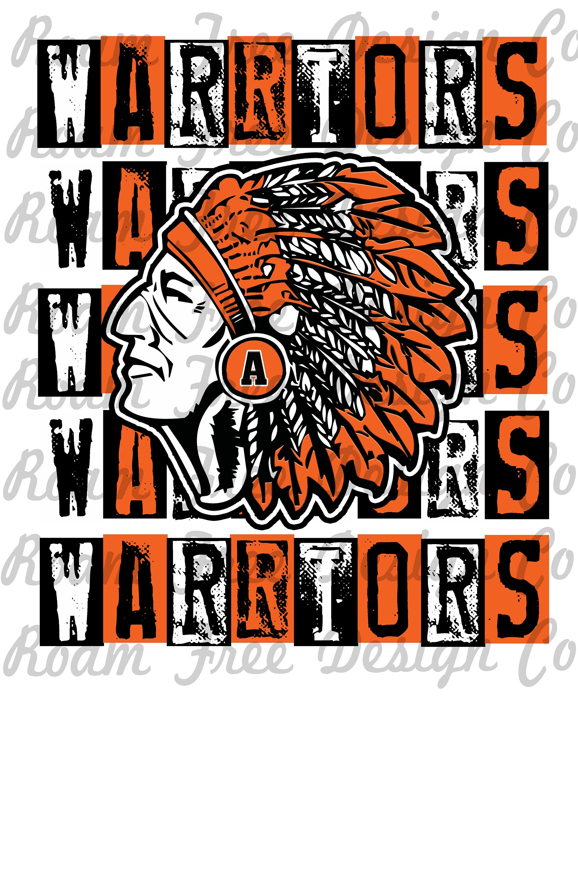 Apache Warriors Mascot Design: PNG File for HTV (digital Download) - Etsy