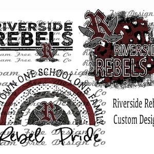 Fichiers personnalisés Riverside Rebels | Chemise noire déchirée | Impression guépard | Imprimé léopard| Arrière-plan numérique PNG | Esprit d&#39;école | TVH | Personnalisé |
