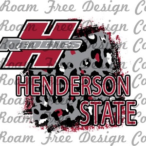 Henderson State Reddies Cheetah Design | Maroon and Gray | Cheetah Print | Leopard Print| PNG Digital Background  | School Spirit | HTV |