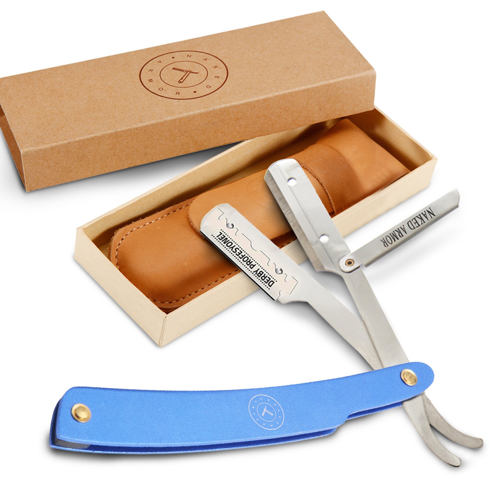 Samson Disposable Razor Samson Shavette Straight Razor / Azul - Etsy España