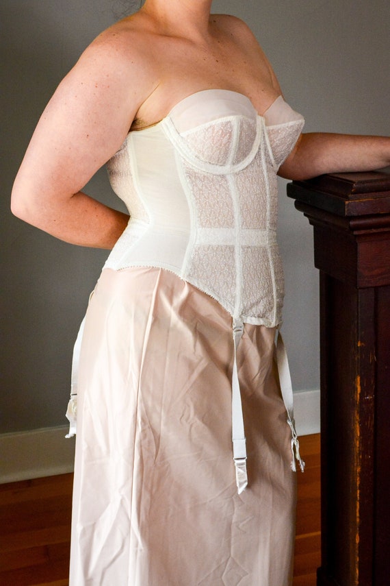 Vintage 1950's Merry Widow Cinch Bra Corset