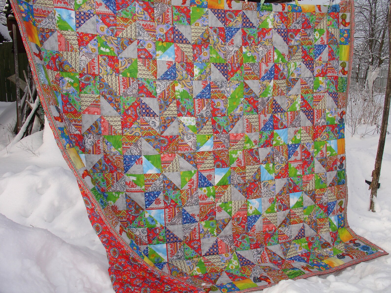 Handmade Patchwork Quilt King size quilts Etsy
