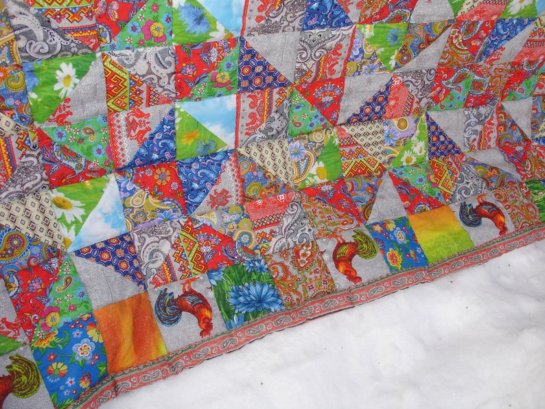 Handmade Patchwork Quilt King size quilts Etsy