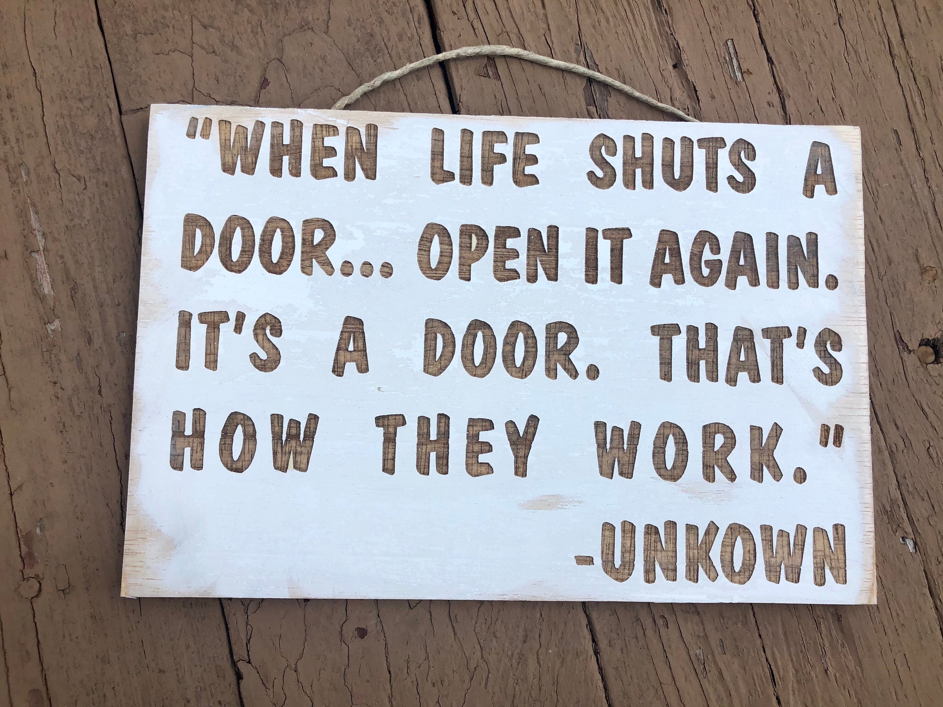 When Life Shuts a Door... Sign - Etsy, image size:3000x2250