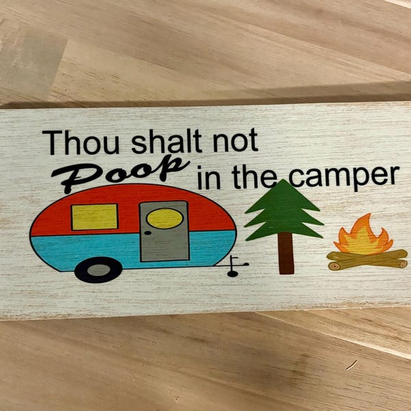 No defecarás en la caravana - Señal