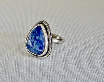 Sterling Silver Gemstone Ring/Modern Jewelry / Minimalist Gift