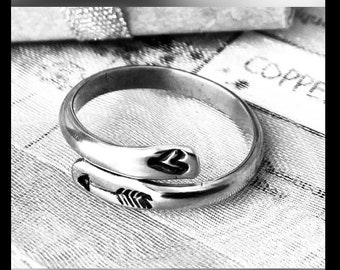 Sterling Silver Stacking Rings, Love Ring,  Thumb Rings Handmade, Gift