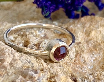 Ametrine Crystal Gemstone Ring / Handmade Gemstone Jewelry / Split band ring/Gift