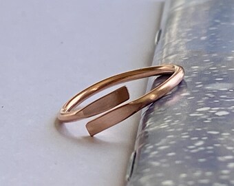 Stacking Ring 14K Gold filled/ Handmade Thumb Ring/Modern Gift