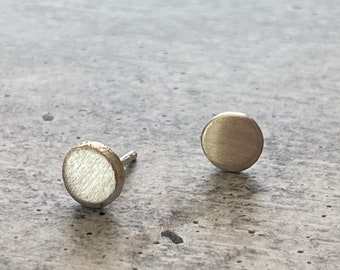 Fine Silver Stud Earrings, Handmade Post Earrings, Gift for her, 5mm dot studs