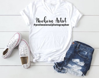 Photographer's "Newborn Artist" T-shirt