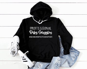 ADULT Photographer's "Professional Baby Snuggler" Hoodie
