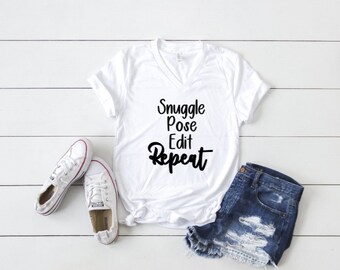 Photographer's "Snuggle...Repeat" T-Shirt
