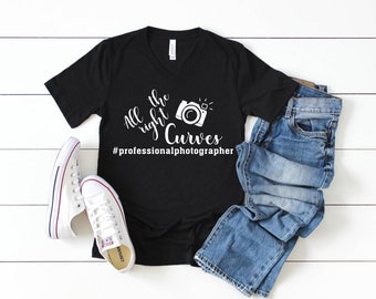 Photographer's "All The Right Curves" T-shirt