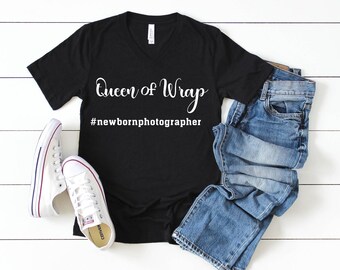 Photographer's "Queen of Wrap" T-shirt