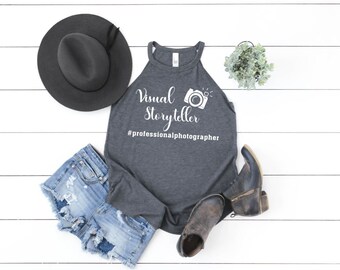 Photographer's "VisualStoryteller" Rocker Tank Top