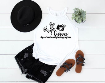 Photographer's "All the right curves" Rocker Tank Top