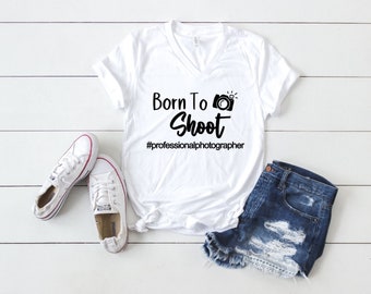 Photographer's "Born To Shoot" T-Shirt