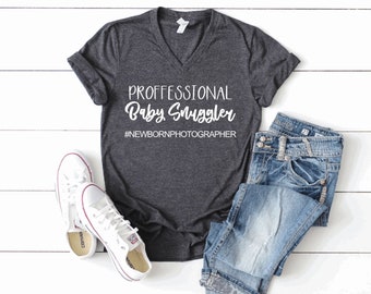 Photographer's "Professional Baby Snuggler" T-Shirt