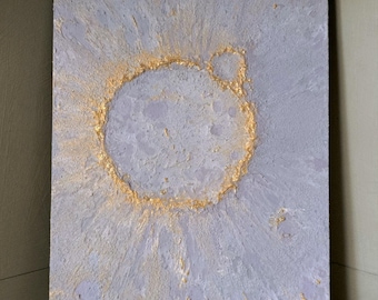 Doppelkrater-Materialanstrich.