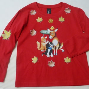 Gift for girls - fairy tale, sweatshirt, Bremen Town Musicians,