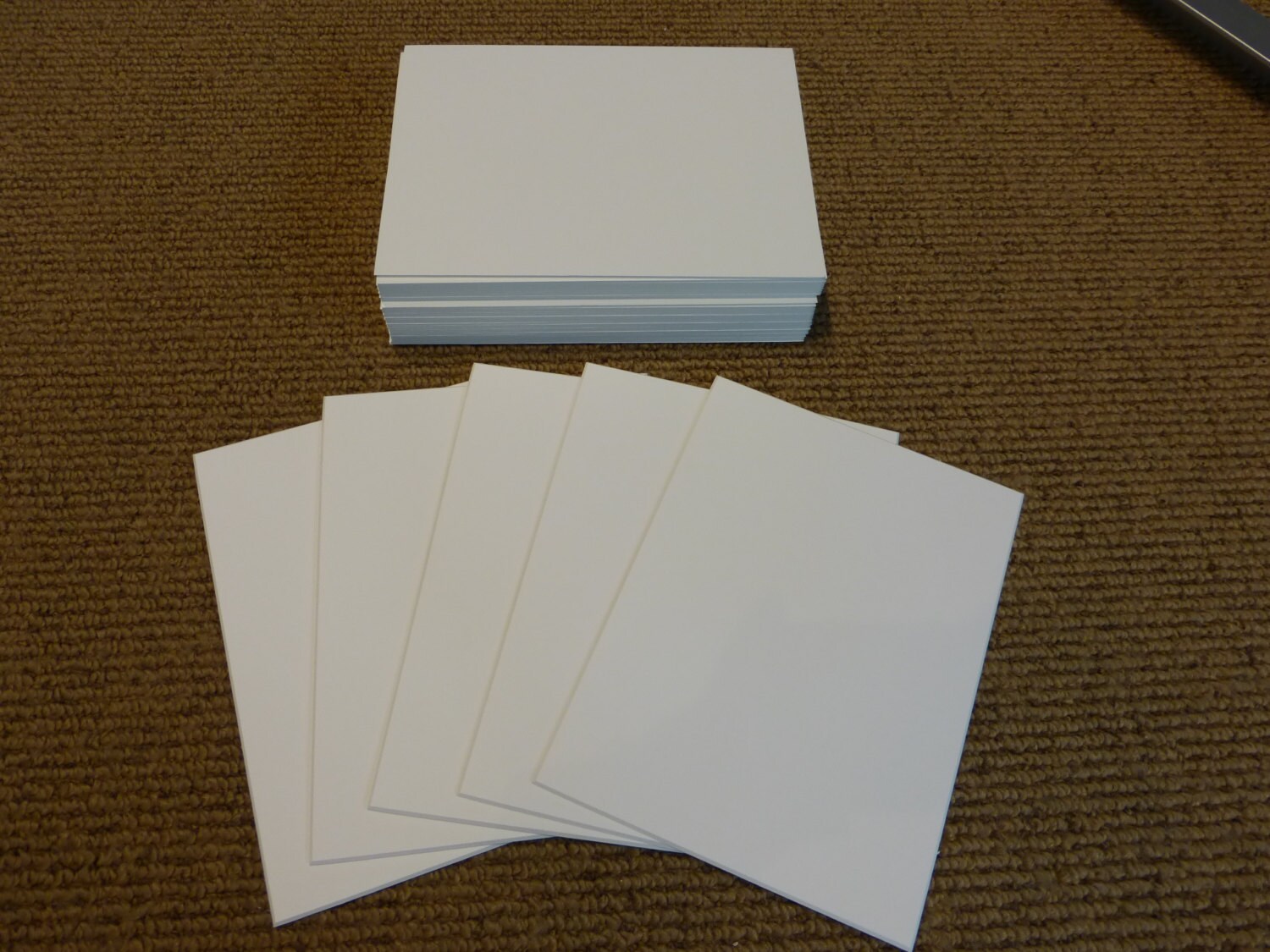 White Mat Board Blanks Size 5x7 4 ply ACID FREE Conservation Etsy
