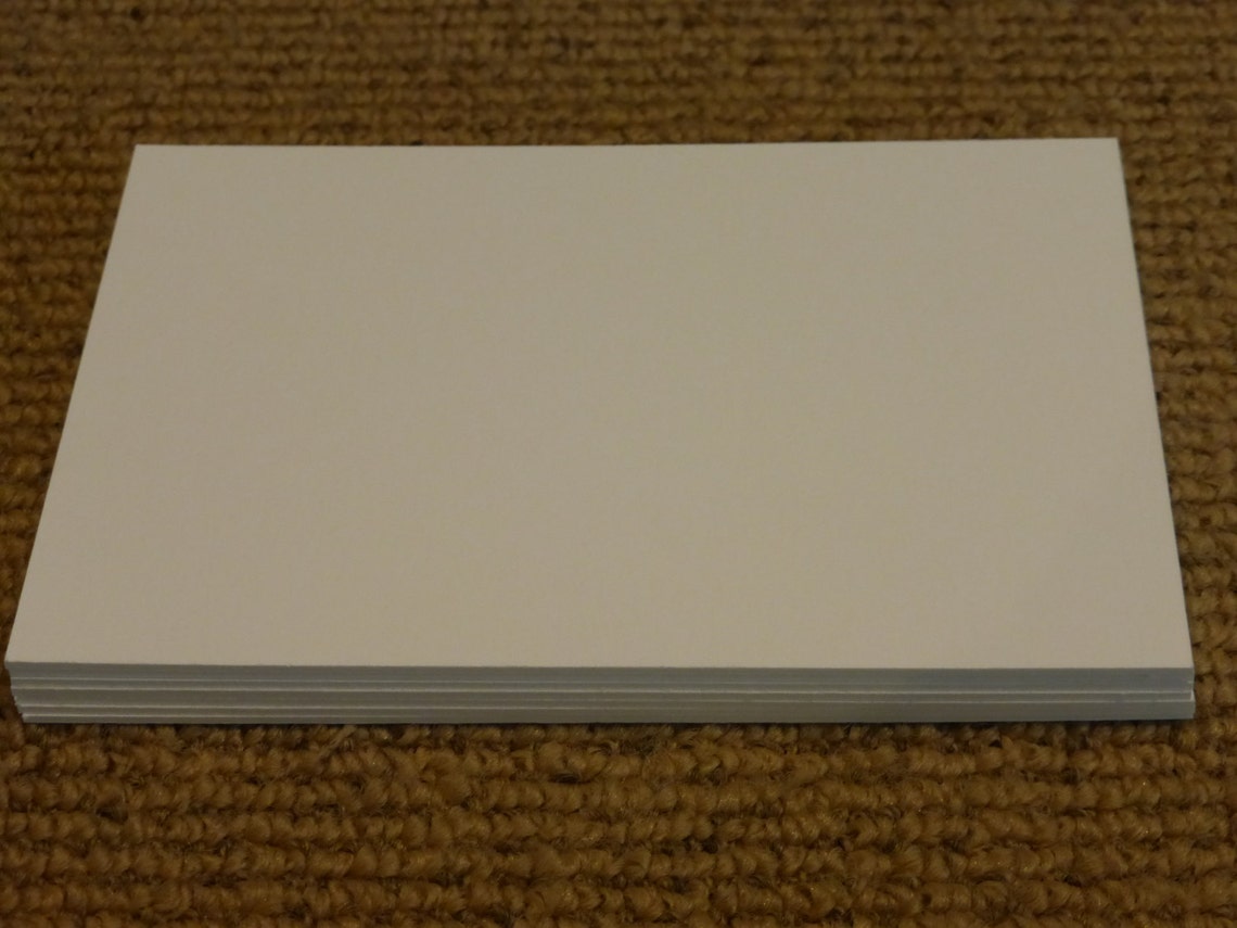 White Mat Board Blanks Size 5x7 4 ply ACID FREE Conservation Etsy
