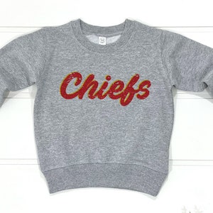 Voetbalsweater voor kinderen Kansas City | KC voetbal jeugd speldag pijlpunt cadeau | KC MO Sport-peutersweater | Koninkrijk vintage shirt