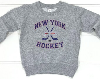 NY Hockey Toddler Sweatshirt | Big Apple Gameday Sports Gift