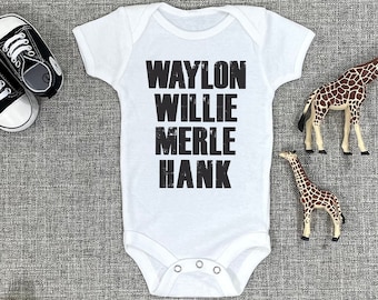 Country Music Legends Baby Onesie: Unisex Infant Bodysuit