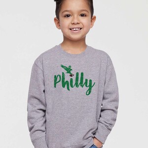Barn Philly Football Sweatshirt | Philadelphia Football Småbarnströja | Ungdom Go Birds Match Day Hemstad Pennsylvania Champions Gåva bild 5