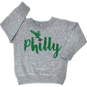 Barn Philly Football Sweatshirt | Philadelphia Football Småbarnströja | Ungdom Go Birds Match Day Hemstad Pennsylvania Champions Gåva bild 3
