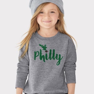 Barn Philly Football Sweatshirt | Philadelphia Football Småbarnströja | Ungdom Go Birds Match Day Hemstad Pennsylvania Champions Gåva bild 2