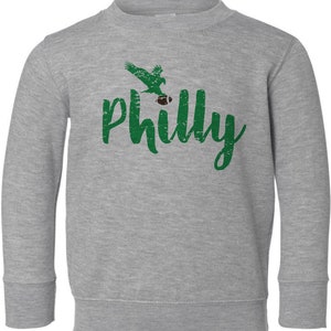 Barn Philly Football Sweatshirt | Philadelphia Football Småbarnströja | Ungdom Go Birds Match Day Hemstad Pennsylvania Champions Gåva bild 4