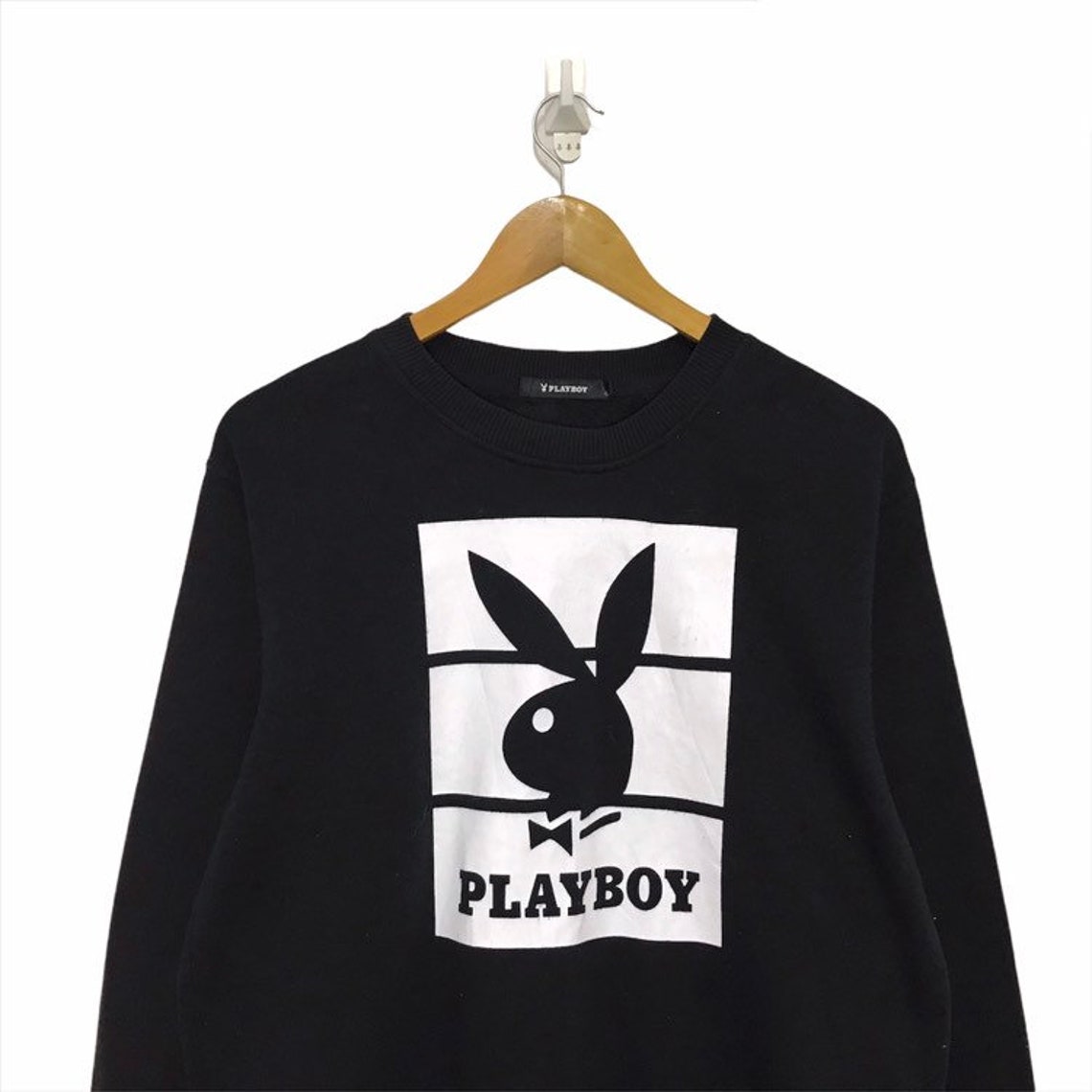 Rare Playboy Sweatshirt Pullover Jumper Sweater Big Spellout Etsy