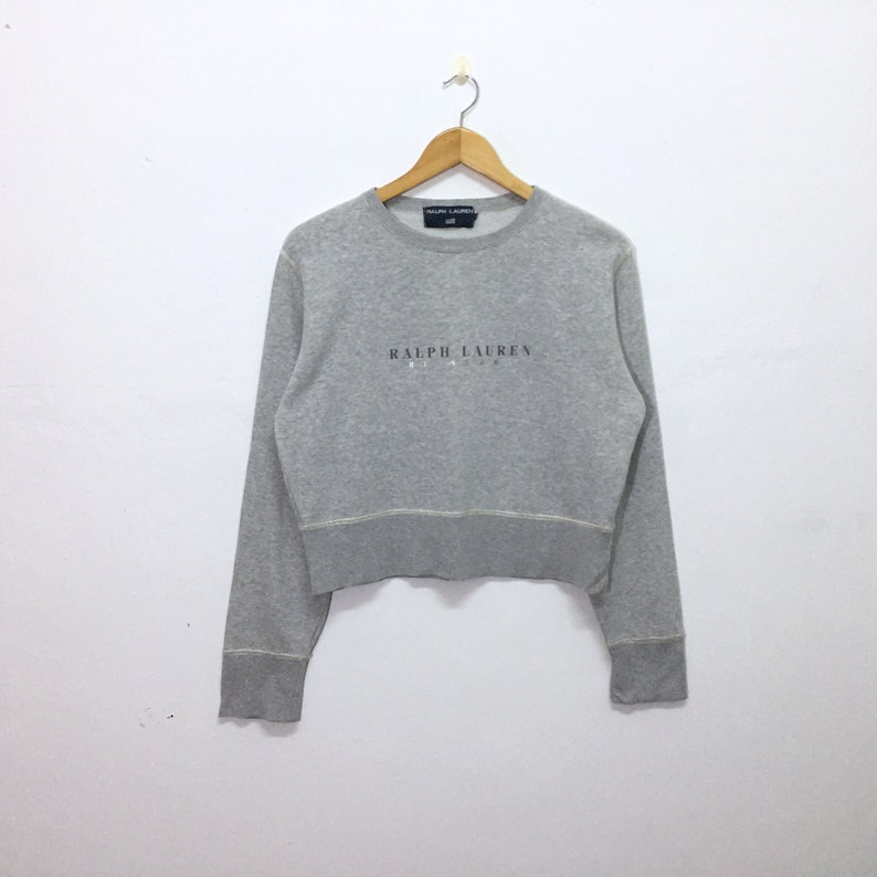 ralph lauren cropped sweatshirt