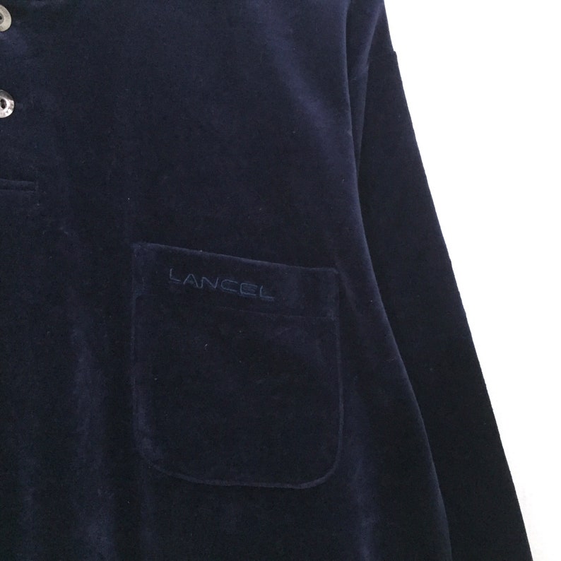 Vintage lancel sweatshirt pullover jumper embroidery spellout | Etsy