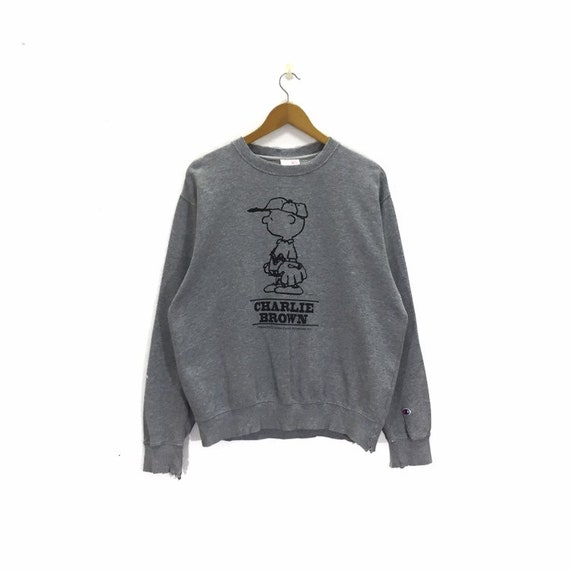 Rare!! Vintage Charlie Brown x Champion Sweatshirt