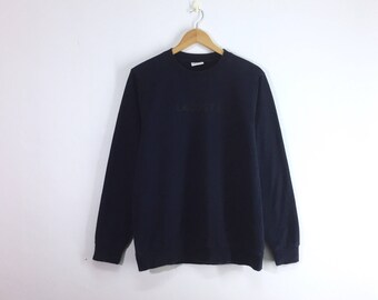 vintage lacoste sweatshirt pullover jumper blue colour