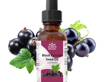 Pure Blackcurrant Seed Oil – 100% Botanical Plant Oil 0.5 fl oz / 1 fl oz / 2 fl oz / 4 fl oz