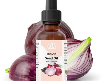Pure Onion Essential Oil – Cold Pressed Onion Oil, Allium Cepa Seed Oil - 100% Botanical Plant Oil Ayurvedic Natural Oil